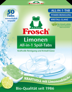 Frosch All-in-1 tablety do myčky Limonen 50ks - BIO