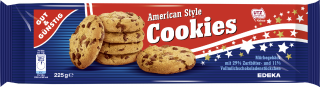 G&G  American Cookies  Čokoládové sušenky s kousky čokolády 225g