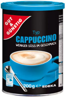 G&G Cappuccino méně sladké 200g