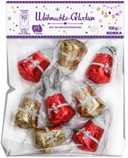 G&G Zvonečky z mléčné čokolády z Alpského mléka 100g