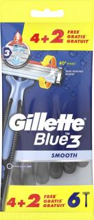 Gillette Blue 3 Smooth pohotová holítka 6ks