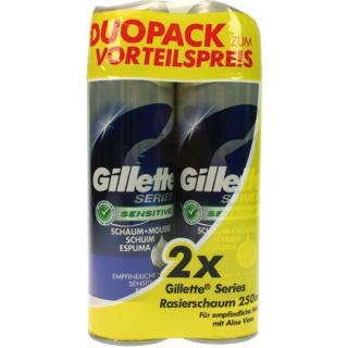 Gillette Series Pěna na holení 2x250ml Pro citlivou pokožku