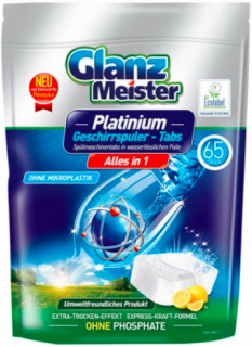 Glanz Meister Platinum Tablety do myčky All in ONE 65ks