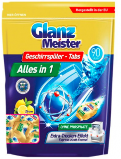 Glanz Meister Tablety do myčky All in ONE 90ks