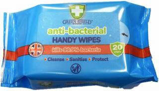 Green Shield Antibakteriální Vlhčené Ubrousky na ruce 20ks