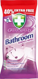 Green Shield Speciální Čisticí Vlhčené Ubrousky na koupelnu 70ks