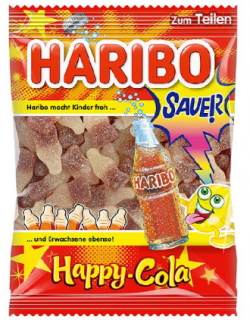 Haribo Happy Cola Sauer 175g - Originál z Německa
