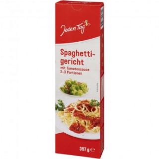 Jeden Tag Spaghetti s rajčatovou omáčkou a sýrem 397g