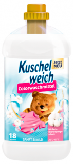Kuschelweich Waschmittel Color Sanft & Mild gel na praní barevného prádla 20 Pracích cyklů