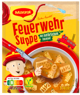 Maggi Feuerwehr Suppe zeleninová polévka s těstovinou 750ml - 3 porce