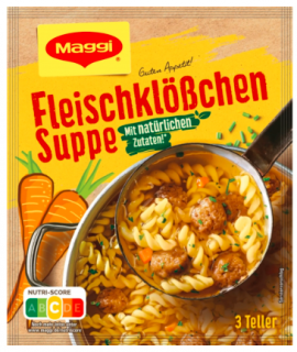 Maggi Hovězí polévka s masovými knedlíčky 750ml - 3 porce