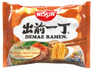 Nissin Demae Ramen Instantní Nudlová Asijská polévka s kachní příchutí 100g