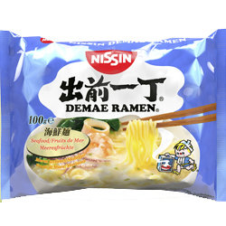 Nissin Demae Ramen Instantní Nudlová Asijská polévka s příchutí mořských plodů 100g