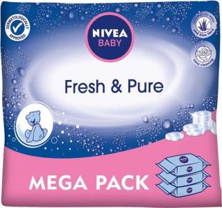 Nivea Fresh & Pure Komfortní vlhčené ubrousky pro děti s citlivou pokožkou 3x63ks