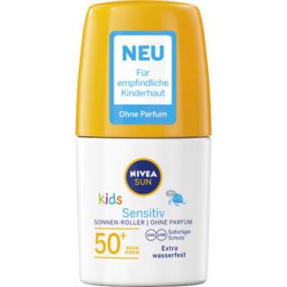 Nivea Sun Kids Sensitiv Dětský opalovací roll-on s faktorem LSF 50+ 50ml - Originál z Německa