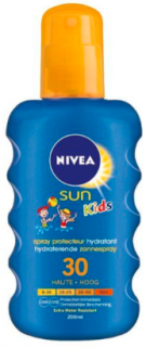 Nivea Sun Kids Sprej na opalování extra voděodolný LSF 30 200ml