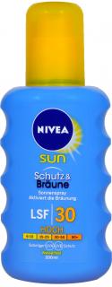Nivea Sun Sprej na opalování Schutz & Bräune LSF 30 200ml