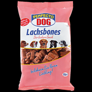 Perfecto Dog žvýkací kostičky s lososem 150g