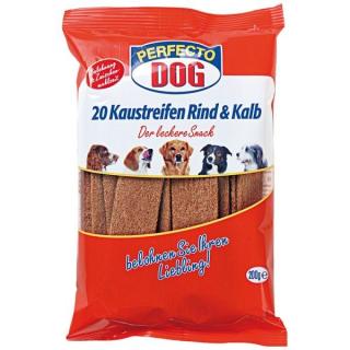 Perfecto Dog Žvýkací masové plátky Hovězí + Telecí 20ks