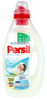 Persil Sensitive Gel na praní bílého a barevného prádla pro citlivou pokožku 25 Pracích cyklů - NOVÉ SLOŽENÍ