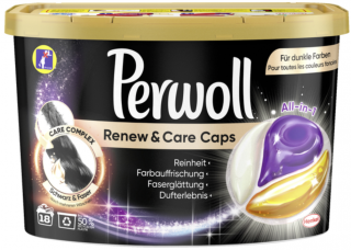 Perwoll Renew & Care Black kapsle na praní 18 Pracích cyklů