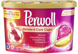 Perwoll Renew & Care Color kapsle na praní 18 Pracích cyklů