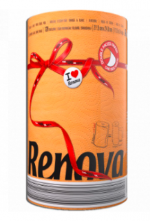 Renova Extra velká kuchyňská role dvouvrstvá 1ks á 120 útržků - Oranžová