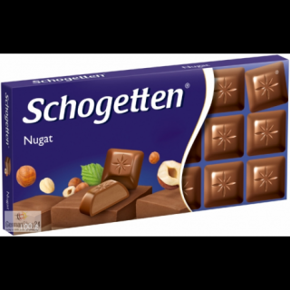 Schogetten Mléčná čokoláda s nugátovou náplní 100g
