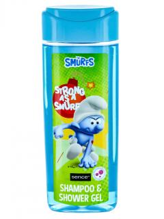 Sence Smurfs Dětský Sprchový gel 2v1 na tělo a vlasy s motivy Šmoulů 210ml