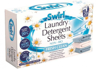 Swirl Fresh Clean Speciální prací utěrky na praní 20 pracích cyklů