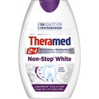 Theramed 2v1 Non-Stop Weiss zubní pasta + Ústní voda 75ml