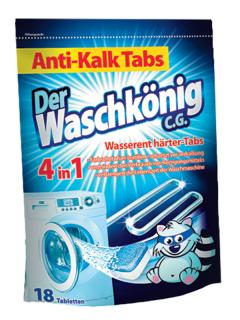 Waschkönig Anti-Kalk Odvápňovací tablety 4v1 18ks