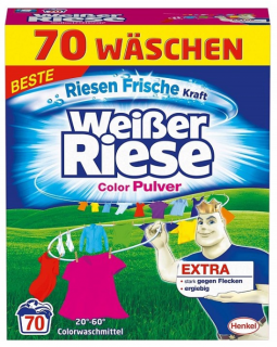 Weisser Riese Color Prášek na praní 70 Pracích cyklů