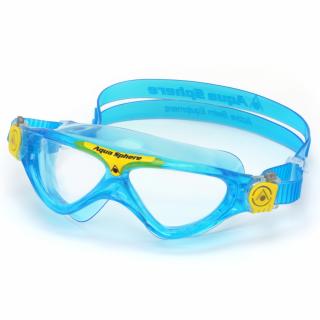Aqua Sphere plavecké brýle Vista Junior CLEAR LENS Barva: aqua/žlutá