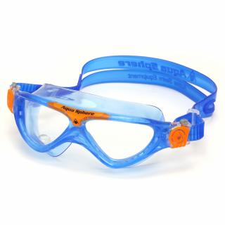 Aqua Sphere plavecké brýle Vista Junior CLEAR LENS Barva: světle modrá/oranžová