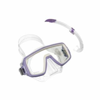 Aqualung Sport šnorchlovací a potápěčský set PLANET LX sil.transparent + AIRFLEX LX Barva: lavender