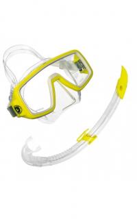 Aqualung Sport šnorchlovací a potápěčský set PLANET LX sil.transparent + AIRFLEX LX Barva: žlutá