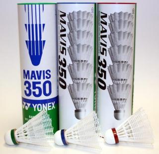 Badmintonové míče Yonex Mavis 350 6 ks žluté Rychlost: zelená