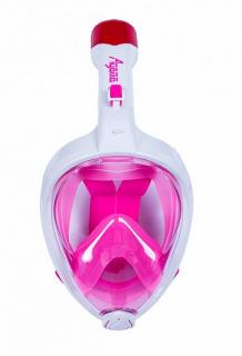 Celoobličejová maska na šnorchlování AGAMA růžová Velikost: L/XL