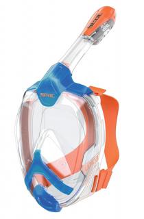 Celoobličejová maska SeacSub Unica Junior modro/oranžová