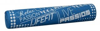 Fitness Podložka Lifefit Slimfit, 173x58x0,6cm, modrá