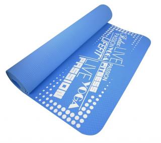 Fitness Podložka Lifefit Yoga mat TPE 183x61x0,4cm, modrá