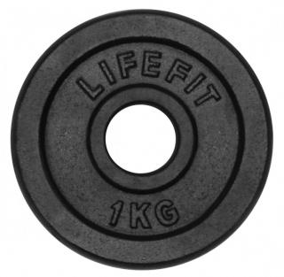 Kotouč Lifefit 1kg, kovový, pro 30mm tyč