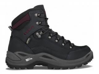 Lowa Renegade GTX MID lady black/burgundy Velikost UK: 3,5 UK