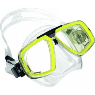 Maska Technisub Look transparent lime