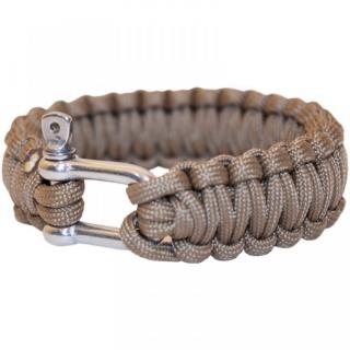 Náramek paracord BCB Adventure béžový