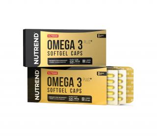 OMEGA 3 PLUS SOFTGEL CAPS, 120 kapslí,