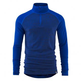 Pánské Merino triko Bula Geo Halfzip Lapis Velikost: L