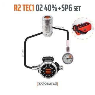 Regulátor Tecline R2 TEC1 STAGE SET s manometrem do 40%