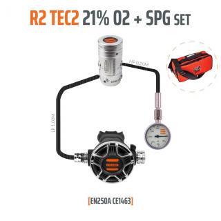 Regulátor Tecline R2 TEC2 21% O2 G5/8, STAGE SET s manometem